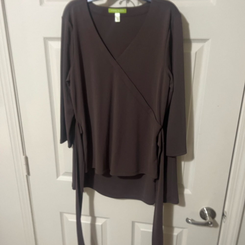 Sigrid Olsen Dark Brown 2pc Skirt set 
Worn once in great condition
